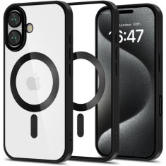 Husa MagSafe pentru Apple iPhone 16, Tech-Protect, Magflex Satin, Neagra foto