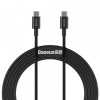 Cablu Date si Incarcare USB-C - USB-C Baseus Superior Series, 100W, 1m, Negru CATYS-B01