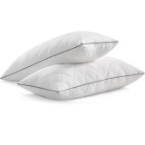 SONGMICS Set de 2 perne reversibile cu 2 fete pentru iarna sau vara, 40x80 cm, umplutura 650 g, alb Household NewTrend