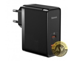 Incarcator Retea Cu Cablu USB-C Baseus GaN5 Pro 100W 5A 1 x USB-A - 1 x USB-C Negru CCGP090201