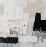 Cumpara ieftin Tablou pictura canvas abstract 80x3.5x80 cm