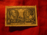 Serie 1 valoare Franta 1930 - Fotografia- 100 Ani , val. 2,25fr stampilat