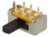 Intrerupator glisant, 2 pozitii, DPDT, ON-ON, CANAL ELECTRONIC - SL13-212C