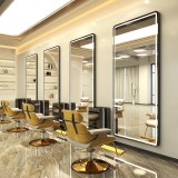Consolă de coafură, frizerie, cosmetică, oglindă LED 170x70 PRO negru