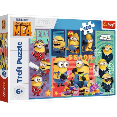 Puzzle Trefl 160 Despicable Me 4 Lumea Minionilor foto