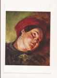 FA102 -Carte Postala- ANGLIA - Eugene Delacroix, Head of a woman in red Turban - Bristol Gallery, necirculata