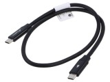 Cablu USB 2.0 USB C aurit 0,5m negru