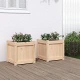 Cumpara ieftin Jardiniere de grădină, 2 buc., lemn masiv de pin