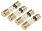 Siguranţă Sticlă 80A Auriu - Set 4 Buc.