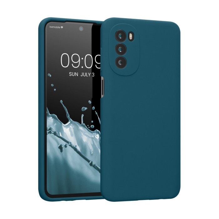 Husa Kwmobile pentru Motorola Moto G52/Moto G82, Silicon, Verde, 58542.78