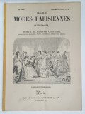 LES MODES PARISIENNES ILLUSTREES , JOURNAL DE LA BONNE COMPAGNIE , NO. 1493 , 1872