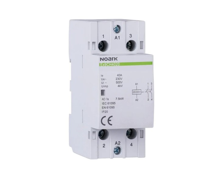 Contactor modular 40A 2ND Ex9CH40 230V Noark 102416