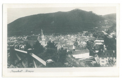 4871 - BRASOV, Panorama, Romania - old postcard, real PHOTO - unused foto
