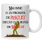 Cana alba personalizata &quot;Mai bine o zi proasta de pescuit ....&quot;, INOVATIX&reg;. 330ml