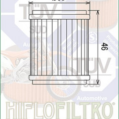 Filtru Ulei HF141 Hiflofiltro TM Racing Yamaha Cod Produs: MX_NEW HF141