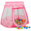 VidaXL Cort de joacă pentru copii, roz, 102x102x82 cm