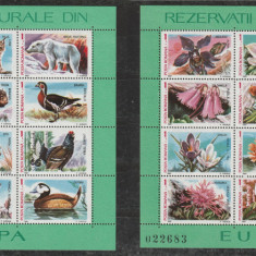 Romania 1987 - #1187 Rezervatii Naturale din Europa M/S 2v MNH