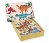 Puzzle magnetic Dinozauri, Apli Kids, 21 x 5.5 x 31 cm, 52 piese