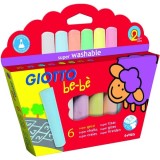 Creta colorata Giotto bebe,+2 ani, 6 bucati set