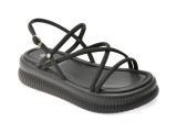 Sandale GRYXX negre, F511, din piele ecologica