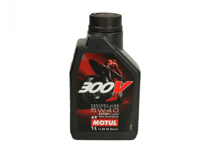 (PL) Ulei de motor 4T 4T MOTUL 300V LINE FACTORY SAE 5W40 1L depășește Jaso Ma2 ester sintetic