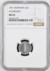 Romania, 1 Leu 1951 MS 65 NGC
