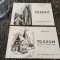 2 carti postale R.P.R., radioclubul judetean Mures,anii 60, litografii, Tg Mures