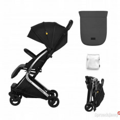 Carucior sport pliabil Skiddou Mikkeli Onyx, ultracompact pentru calatorii, Negru