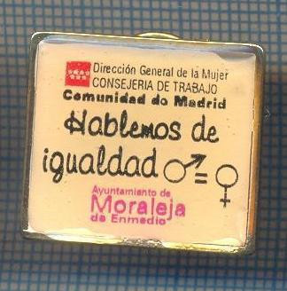 AX 1116 INSIGNA -ASOCIATIE FEMEI SPANIA -EGALITATEA SEXELOR -PENTRU COLECTIONARI foto