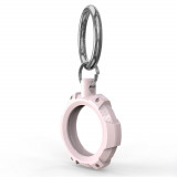 Cumpara ieftin Husa pentru AirTag cu Inel Metalic, Techsuit Rugged Armor Pro Secure Holder (RSH1), Pink