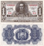 BOLIVIA 1 boliviano 1928-1952 UNC!!!