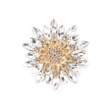 Brosa floare cu cristale