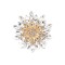 Brosa floare cu cristale