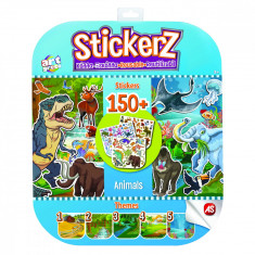 SET 150 DE AUTOCOLANTE STICKERZ REUTILIZABILE CU ANIMALE foto