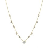 Lantisor argint 925, JW1763, model elegant, placat cu aur