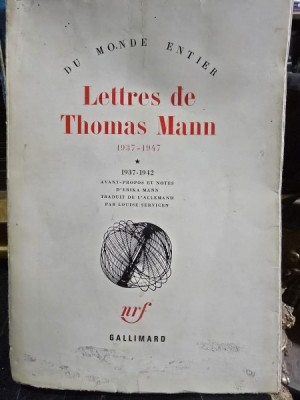 Lettres de Thomas Mann - 1937-1947 foto
