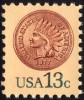 SUA 1978 - Uzual 13c, Indian Head penny, neuzat