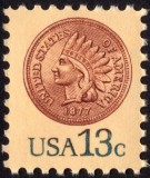SUA 1978 - Uzual 13c, Indian Head penny, neuzat