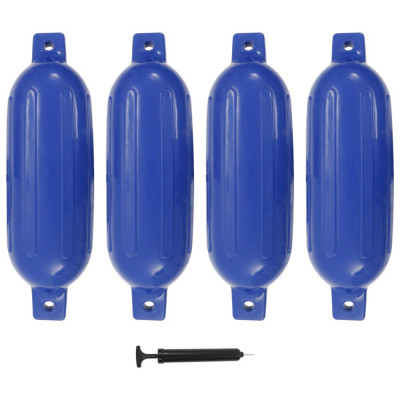 vidaXL Baloane de acostare, 4 buc., albastru, 58,5 x 16,5 cm, PVC foto