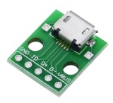 Adaptor PCB microUSB la DIP female 5pin (m.1285)