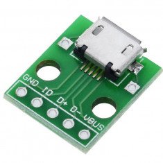 Adaptor PCB microUSB la DIP female 5pin (m.1285)