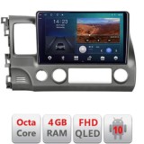 Navigatie Honda Civic Sedan B-044 Android Ecran QLED octa core 4+64 carplay android auto KIT-044+EDT-E310V3 CarStore Technology