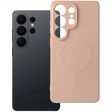 Husa MagSafe pentru Samsung Galaxy S26 Ultra S948, OEM, Silicone Mag, Roz