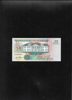 Suriname Surinam 25 gulden 1996 unc seria363421 foto