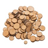 Rondele din lemn 1-4 cm, 100 bucati set