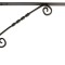Suport raft elegant, 250 x 200 mm, negru