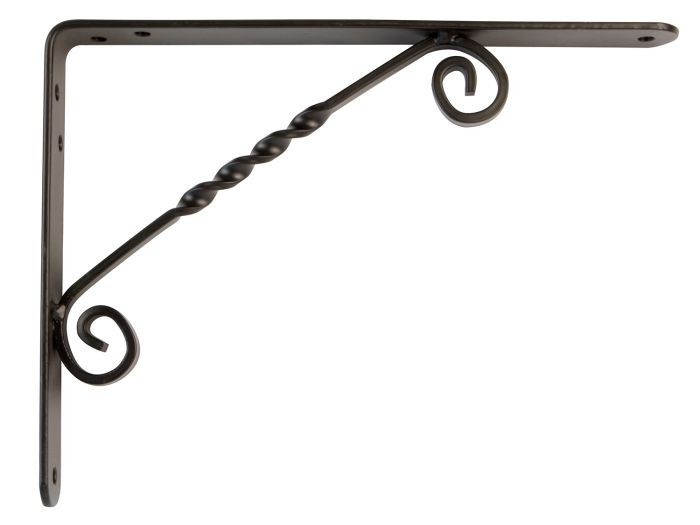 Suport raft elegant, 250 x 200 mm, negru
