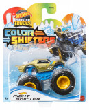 Hot wheels monster truck camion night shifter cu culori schimbatoare scara 1:64, Mattel