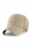 47brand șapcă MLB New York Yankees B-BRANS17CTP-KH, 47 Brand