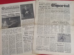 Lot 2 ziare Informatia Bucurestiului si Sportul 03.04.1986 ANDERLECHT-STEAUA